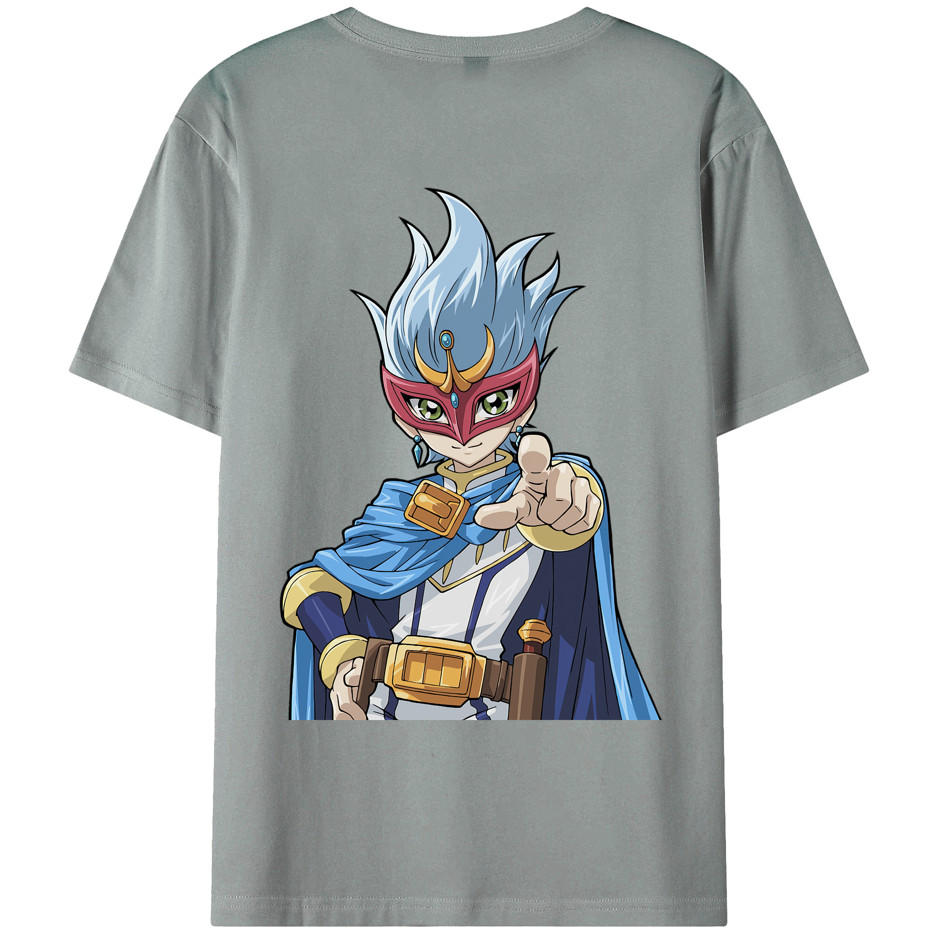 （画像用） 遊☆戯☆王 Yu-Gi-Oh! 綿100％ メンズ半袖Tシャツ（バックプリント） 通気性
